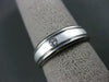 ESTATE .10CT DIAMOND 14K WHITE GOLD SOLITAIRE MENS WEDDING ENGAGEMENT RING #1283