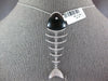 EXTRA LARGE 10.26CT DIAMOND AAA ONYX 14KT WHITE GOLD LUCKY FISH SKELETON PENDANT