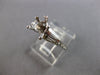 .52CT DIAMOND 14KT WHITE GOLD ROUND & BAGUETTE SEMI MOUNT ENGAGEMENT RING #28419