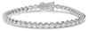 ESTATE 4.0CT DIAMOND 14KT WHITE GOLD 3D CLASSIC ROUND TENNIS BRACELET