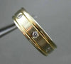 ESTATE .20CT DIAMOND ETOILE 14KT WHITE & YELLOW GOLD ANNIVERSARY RING #12155