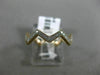 ESTATE .26CT DIAMOND 14KT WHITE & ROSE GOLD 3D ZIG ZAG DIAMOND ETERNITY FUN RING