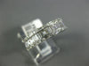 WIDE .75CT DIAMOND 14KT WHITE GOLD 3D ROUND & BAGUETTE CLASSIC ANNIVERSARY RING