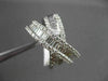 ANTIQUE WIDE 2.54CT DIAMOND 14KT WHITE GOLD CROSS OVER BAND COCKTAIL RING