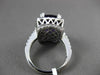 ESTATE 6.22CTW DIAMOND & AAA AMETHYST 14KT WHITE GOLD FILIGREE ENGAGEMENT RING