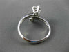 ANTIQUE WIDE .60CT DIAMOND 14KT WHITE GOLD DOUBLE HEADED FUN RING STUNNING 17259