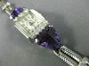 ANTIQUE SMITH PATTERSON 4.40CT OLD MINE DIAMOND & AMETHYST PLATINUM WATCH #2573