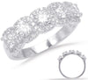 1.33CT DIAMOND 14KT WHITE GOLD 3D CLASSIC 5 STONE ROUND HALO ANNIVERSARY RING