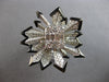 EXTRA LARGE 2.44CT DIAMOND & BLACK ENAMEL 18K WHITE GOLD STARBURST COCKTAIL RING