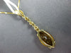 2.58CT DIAMOND & AAA CITRINE 14KT YELLOW GOLD MARQUISE & ROUND FLOATING PENDANT