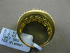 ESTATE LARGE 2.12CTW FANCY YELLOW & WHITE DIAMOND 18KT YELLOW GOLD FLOWER RING