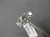 ESTATE 2.58CT DIAMOND 14K WHITE GOLD 3 STONE PAST PRESENT FUTURE ENGAGEMENT RING