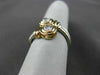 ESTATE WIDE .30CT DIAMOND 14KT WHITE & YELLOW GOLD DOUBLE TWIST GOLD RING #20744