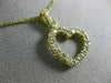 ESTATE .50CT DIAMOND 14KT YELLOW GOLD CLASSIC OPEN HEART FLOATING PENDANT #10769