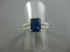 ESTATE 2.09CT DIAMOND & AAA SAPPHIRE 14KT WHITE GOLD ENGAGEMENT RING #19570
