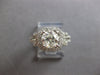 WIDE 1.84CT DIAMOND 18KT WHITE GOLD ROUND SOLITAIRE HALO SQUARE ENGAGEMENT RING