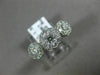 ESTATE WIDE 1.55CT ROUND DIAMOND 18K WHITE GOLD 3D PAST PRESENT FUTURE LOVE RING