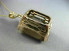 ESTATE MASSIVE 60CT AAA SMOKY TOPAZ 14KT ROSE GOLD 3D CLASSIC FLOATING PENDANT