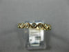 ESTATE .29CT DIAMOND 14KT YELLOW GOLD ETERNITY INFINITY WEDDING ANNIVERSARY RING