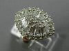 ESTATE LARGE 1.92CT DIAMOND 18K WHITE GOLD MARQUISE CLUSTER FRIENDSHIP LOVE RING