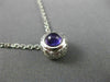 ESTATE .89CT DIAMOND & AAA AMETHYST 14K WHITE GOLD 3D HANDCRAFTED PENDANT #7102