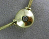 ESTATE .07CT DIAMOND 14KT YELLOW GOLD SOLITAIRE BEZEL FLOATING PENDANT #6973