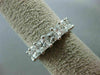 LARGE 5.06CT PRINCESS DIAMOND 14KT WHITE GOLD ETERNITY WEDDING ANNIVERSARY RING