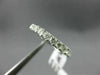 ESTATE .74CT DIAMOND 14KT WHITE GOLD 3D SEMI ETERNITY 13 STONE ANNIVERSARY RING