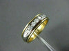 ESTATE WIDE .45CT DIAMOND 14K Y&W GOLD CHANEL SET ANNIVERSARY WEDDING RING #1285