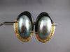EXTRA LARGE AAA ONYX & TAHITIAN PEARL 14KT YELLOW GOLD HANGING EARRINGS #27183