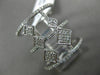 ESTATE LARGE .54CT DIAMOND 14KT WHITE GOLD 3D MULTI ROW DIAMOND SHAPE FUN RING