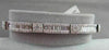 ESTATE WIDE 6.92CT DIAMOND BAGUETTE & ROUND 18KT WHITE GOLD BRACELET