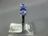 1.05CT DIAMOND & AAA TANZANITE 14KT WHITE GOLD 3D OVAL & ROUND ANNIVERSARY RING