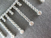 ESTATE 5.26CT DIAMOND 14KT WHITE GOLD CHANDELIER SEMI ETERNITY NECKLACE #27062