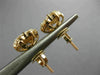 ESTATE 2.0CT DIAMOND 14KT ROSE GOLD 3D CLASSIC FLOWER STUD SCREW BACK EARRINGS