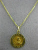 ESTATE SMALL 14KT YELLOW GOLD SACRED HEART OF MARY PRAY FOR US PENDANT #25003