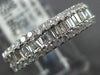 ESTATE .82CT DIAMOND 14KT WHITE GOLD ROUND & BAGUETTE WEDDING ANNIVERSARY RING