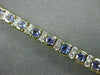 ESTATE WIDE 11.80CT DIAMOND & AAA TANZANITE 14KT W&Y GOLD BRACELET STUNNING 1913