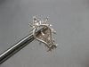 LARGE 3.20CT DIAMOND 18KT WHITE GOLD MULTI LEAF CLUSTER FLOWER CLIP ON EARRINGS