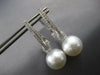 EXTRA LARGE .79CT DIAMOND & AAA SOUTH SEA PEARL 18KT WHITE GOLD HANGING EARRINGS