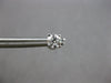 ESTATE .50CT DIAMOND 14KT WHITE GOLD 3D ROUND 4 PRONG SCREWBACK STUD EARRINGS