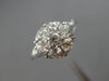 ANTIQUE LARGE .70CT DIAMOND 18KT WHITE GOLD 3D FILIGREE ENGAGEMENT RING #25806
