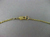 ESTATE 1.68CT DIAMOND 14K YELLOW GOLD 12 STONE DIAMOND BY THE YARD NECKLACE 1913