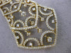 ESTATE LARGE 3.77CT DIAMOND 14KT YELLOW GOLD CHANDELIER FLOATING LARIAT NECKLACE