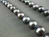 ESTATE AAA PURPLISH GRAY TAHITIAN PEARL 14KT WHITE GOLD FILIGREE NECKLACE #21941