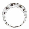 EXTRA LARGE 2.87CT DIAMOND 18KT WHITE GOLD ROUND & BAGUETTE 3D MULTI HEART RING