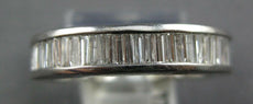 3.37CT DIAMOND PLATINUM BAGUETTE ETERNITY CHANNEL MULTI HEART ANNIVERSARY RING