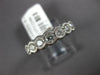.95CT DIAMOND 18K WHITE GOLD 3D ROUND FILIGREE MILGRAIN 7 STONE ANNIVERSARY RING
