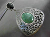 ESTATE 2.23CT DIAMOND AAA AGATE & ONYX 14KT BLACK GOLD FILIGREE CLIP ON EARRINGS