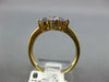 .84CT DIAMOND & AAA TANZANITE 14KT YELLOW GOLD 3D OVAL AND ROUND FLOWER FUN RING